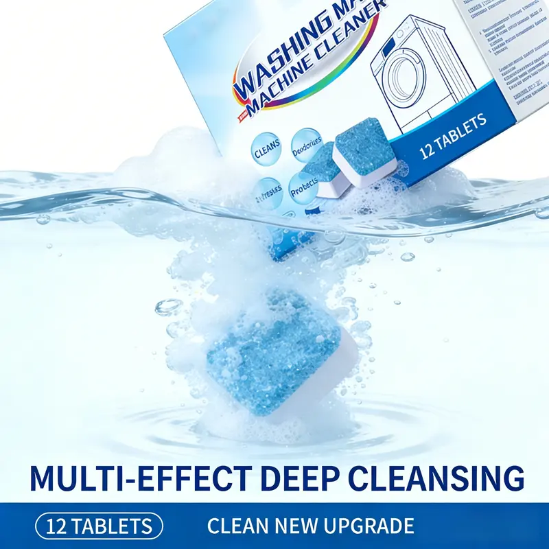 2 pack Washing Machine Cleaner Descaler 12 Pack for All Washers