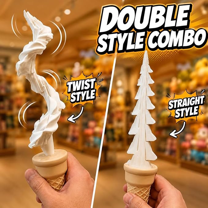 3D Printed Ice Cream Spiral Telescopic Sword