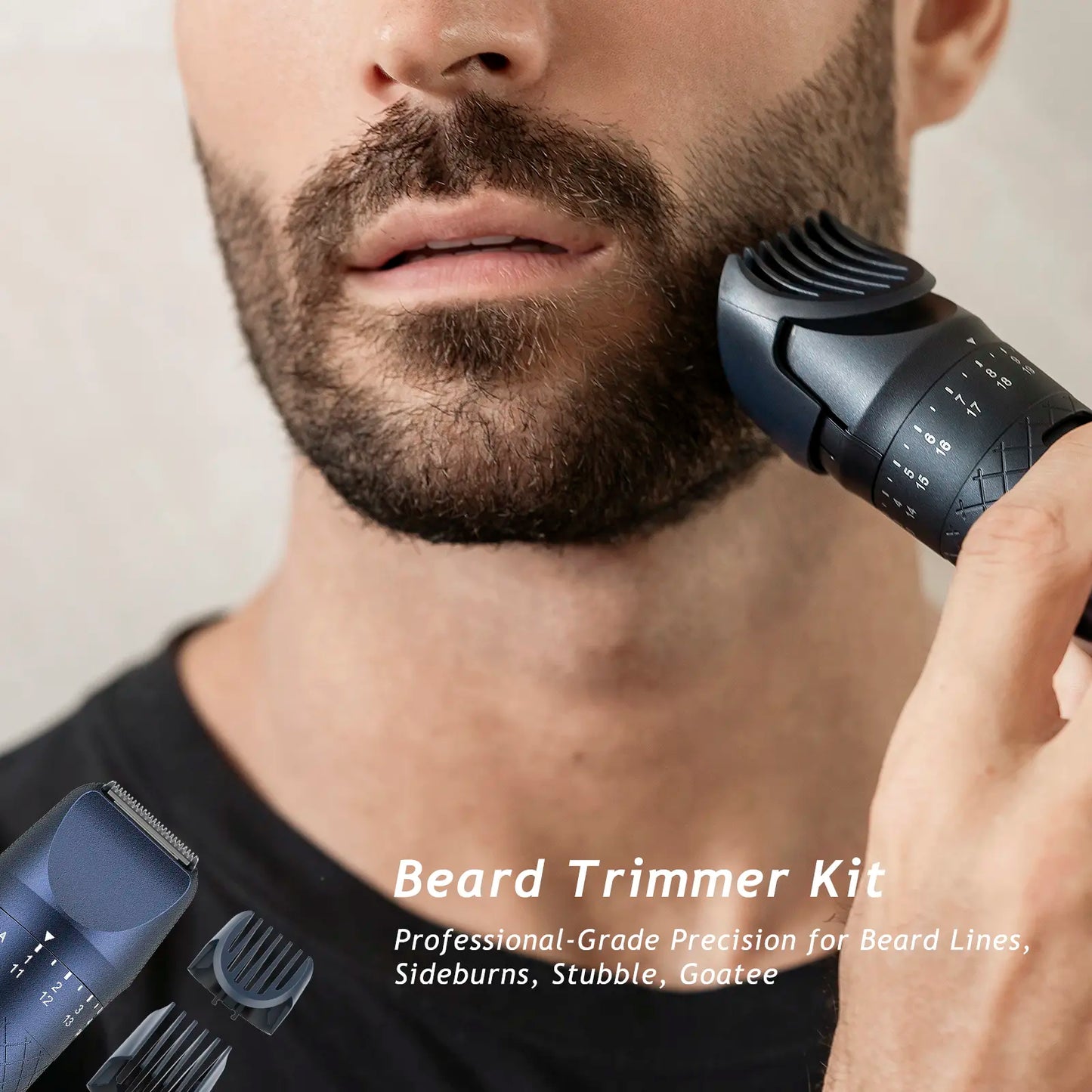 Beard Trimmer for Men -8098 5-in-1 Grooming Kit