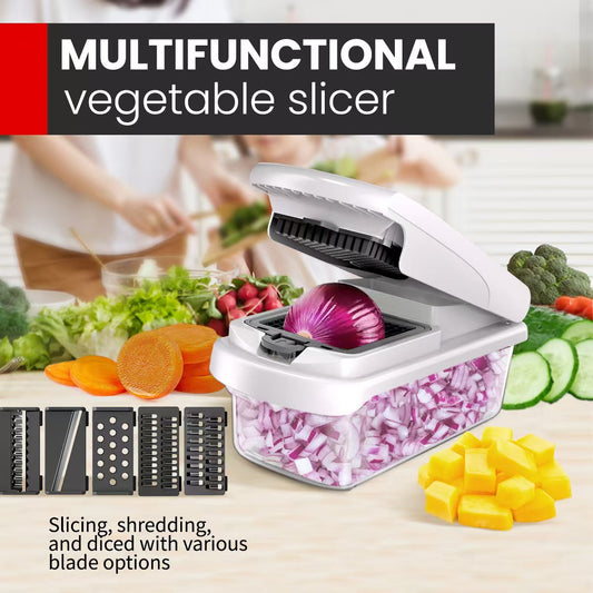Multifunctional Food Chopper - Onion, Vegetable Slicer Dicer Cutter, Potato Cutter