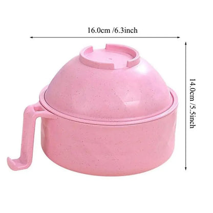 Ramen Bowl Set - 2 Sets with Utensils & Lids