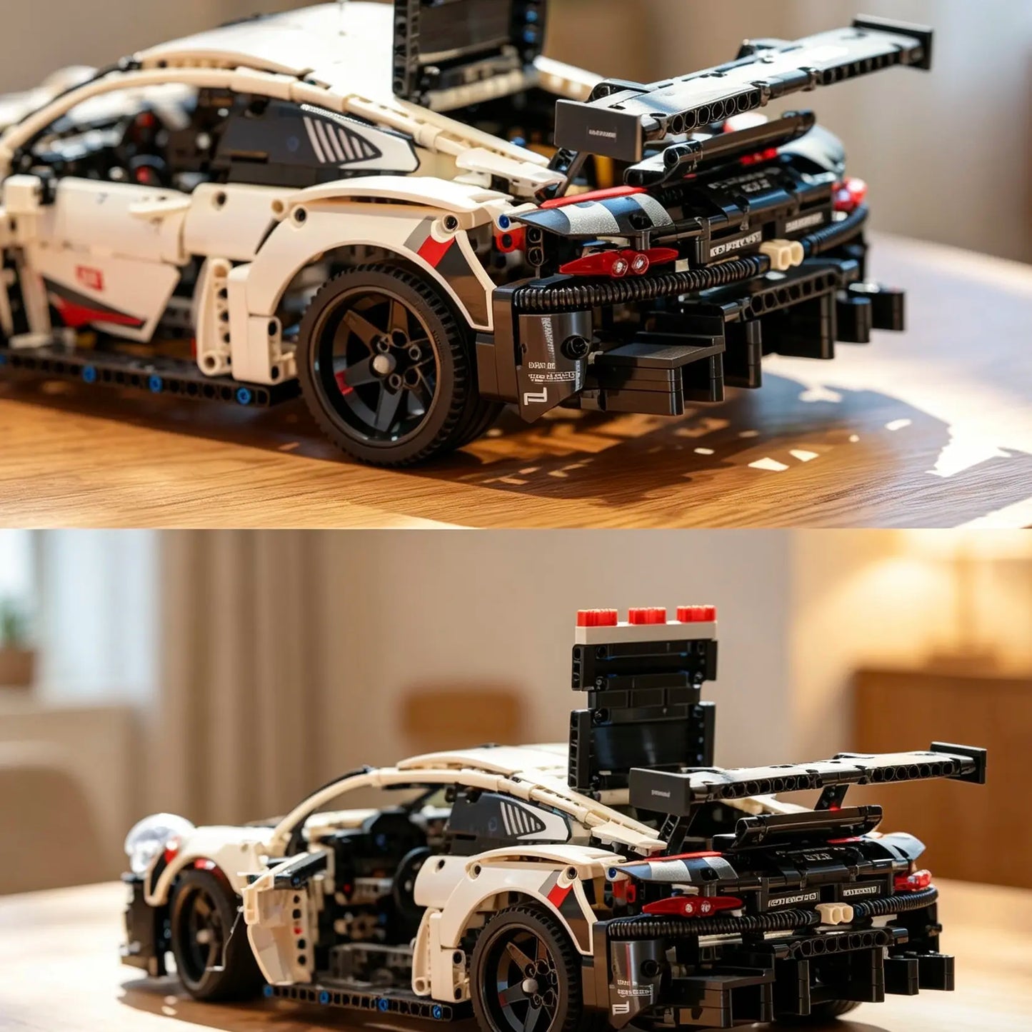 20 inches car building set, 1580 pieces, Race Car Model Kit - Building Set for Adults, Ages 18+ with Realistic Features - Gift for Birthdays #Summervibes