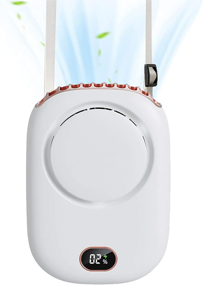 Portable Neck Fan, Mini SmallPersonal Handheld Fan USB Rechargeable 3Speed