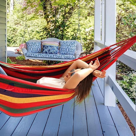 Portable Camping Hammock ComfortableGarden Hammocks Double Hanging Bed