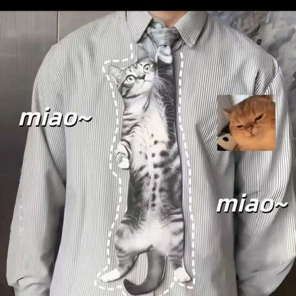 Men's Cat Patterned Ties
