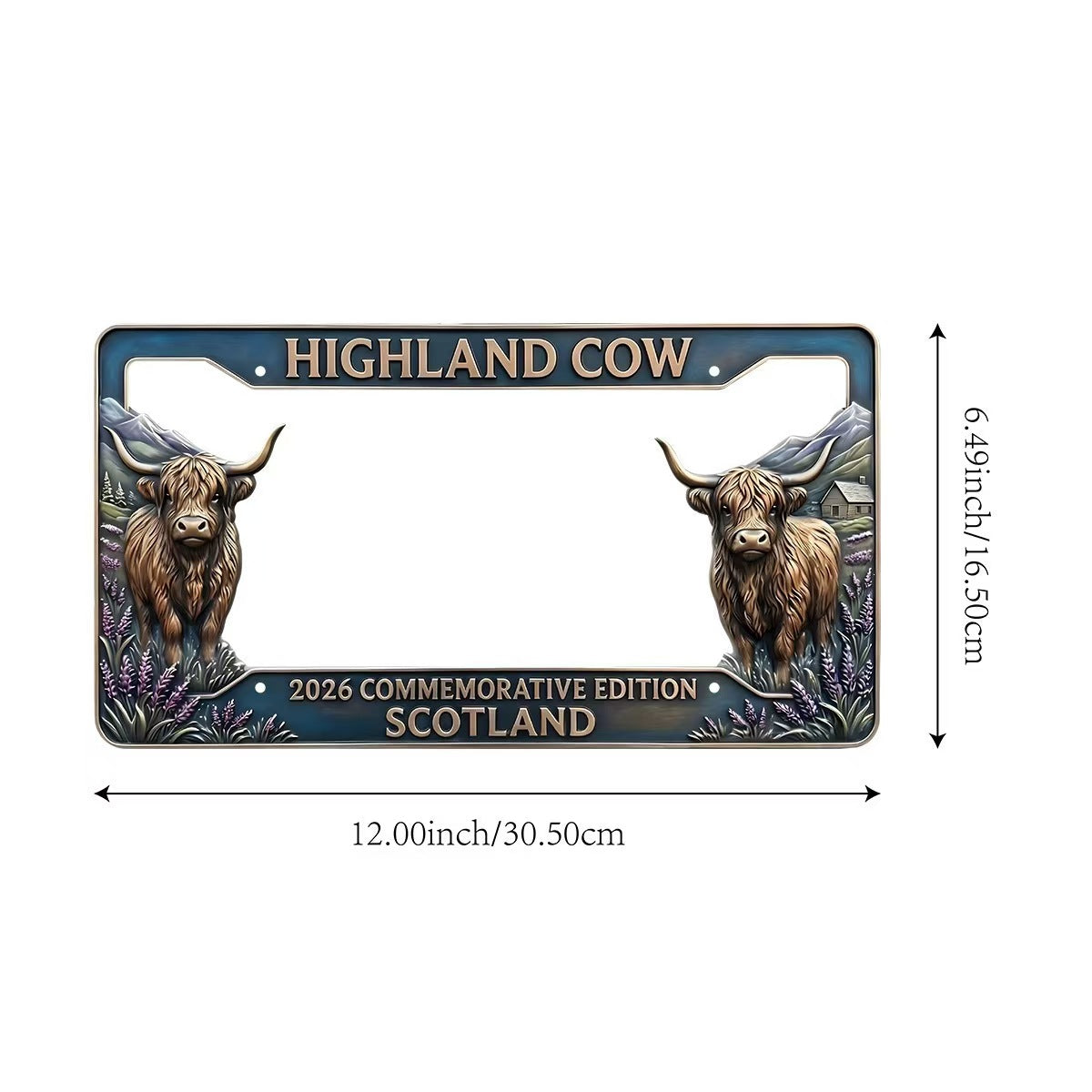 250th Anniversary Commemorative License Plate Frame, Fits Standard (1pc)