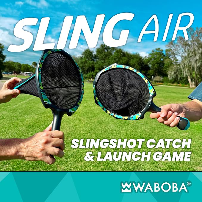 Slingshot Catch & Launch Game, 2 Rackets & 2 Soft Balls
