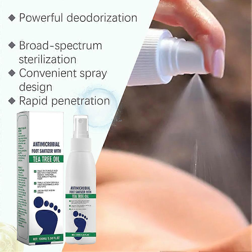 Foot Sanitizer Spray with Tea Tree Oil, Tea Tree Oil Spray for Foot and Nail Sanitizer(BUY MORE SAVE MORE)
