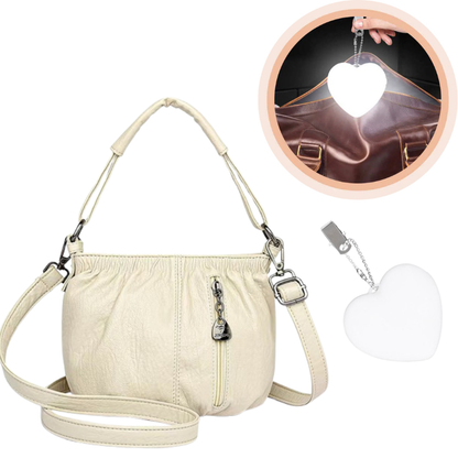 🎀2026 New Arrival🔥Casual Pleated Bucket Soft Leather Handbag Shoulder Bag