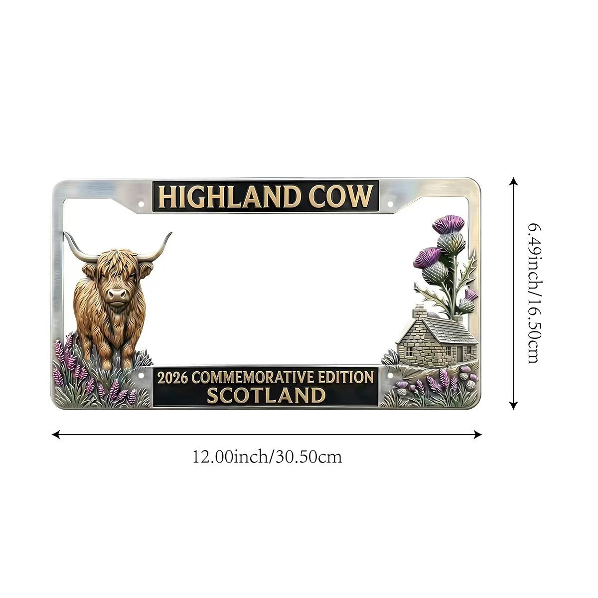 250th Anniversary Commemorative License Plate Frame, Fits Standard (1pc)