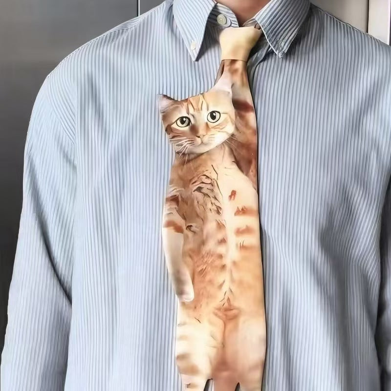 Men's Cat Patterned Ties