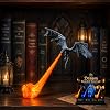 Dragon Bookshelf Nook Light, 3D Printed Fire-Breathing Fantasy Shelf Decor