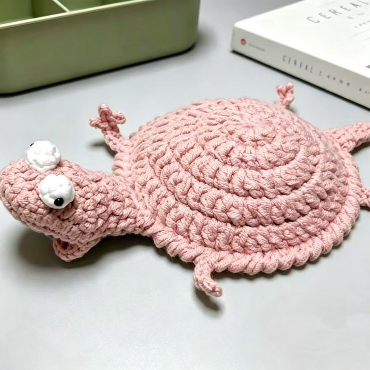 Crochet Lizard Coaster, 3D Amigurumi Handmade Animal Cup Mat-BUY 2 SAVE $11.9