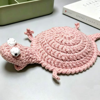 Crochet Lizard Coaster, 3D Amigurumi Handmade Animal Cup Mat-BUY 2 SAVE $11.9