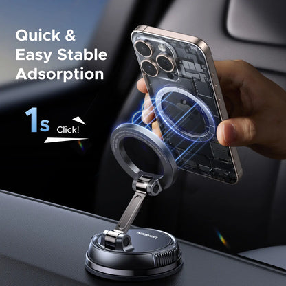 Vacuum Magnetic Car Phone Holder - 360° Adjustable