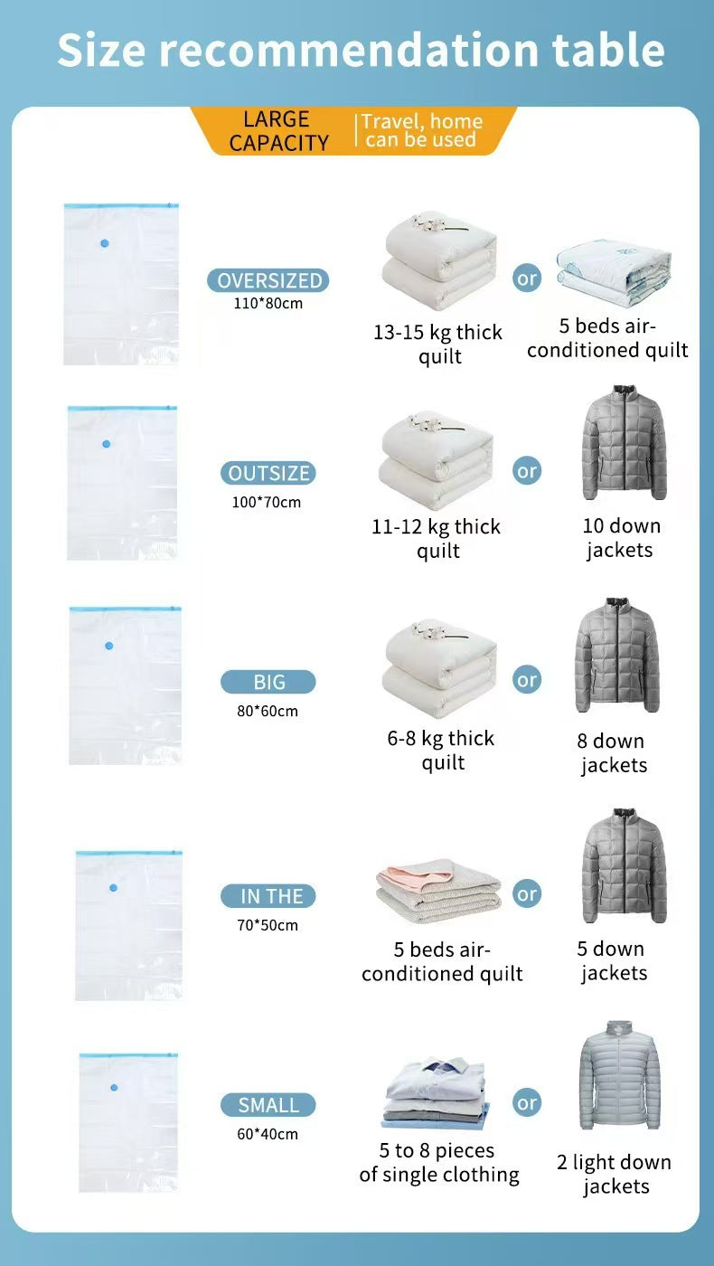 20 Pack Vacuum Storage Bags(2oversized,2out size, 4 big, 4 IN THE, 8 Small)