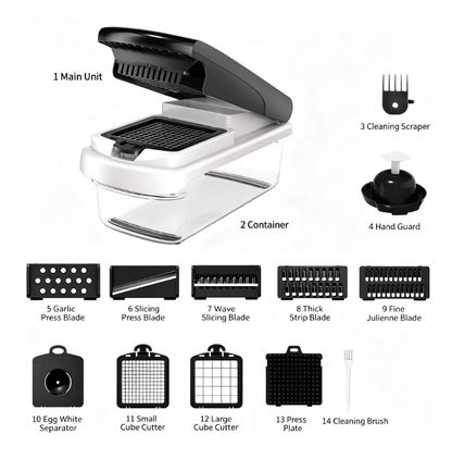 Multifunctional Food Chopper - Onion, Vegetable Slicer Dicer Cutter, Potato Cutter