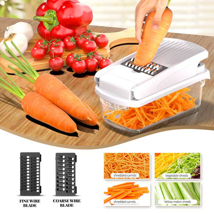Multifunctional Food Chopper - Onion, Vegetable Slicer Dicer Cutter, Potato Cutter