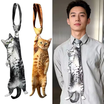 Men's Cat Patterned Ties