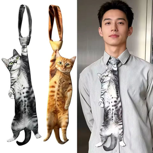 Men's Cat Patterned Ties