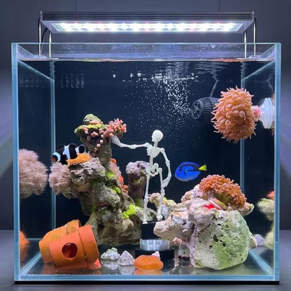 Funny Skeleton Water Wheel Aquarium Ornament