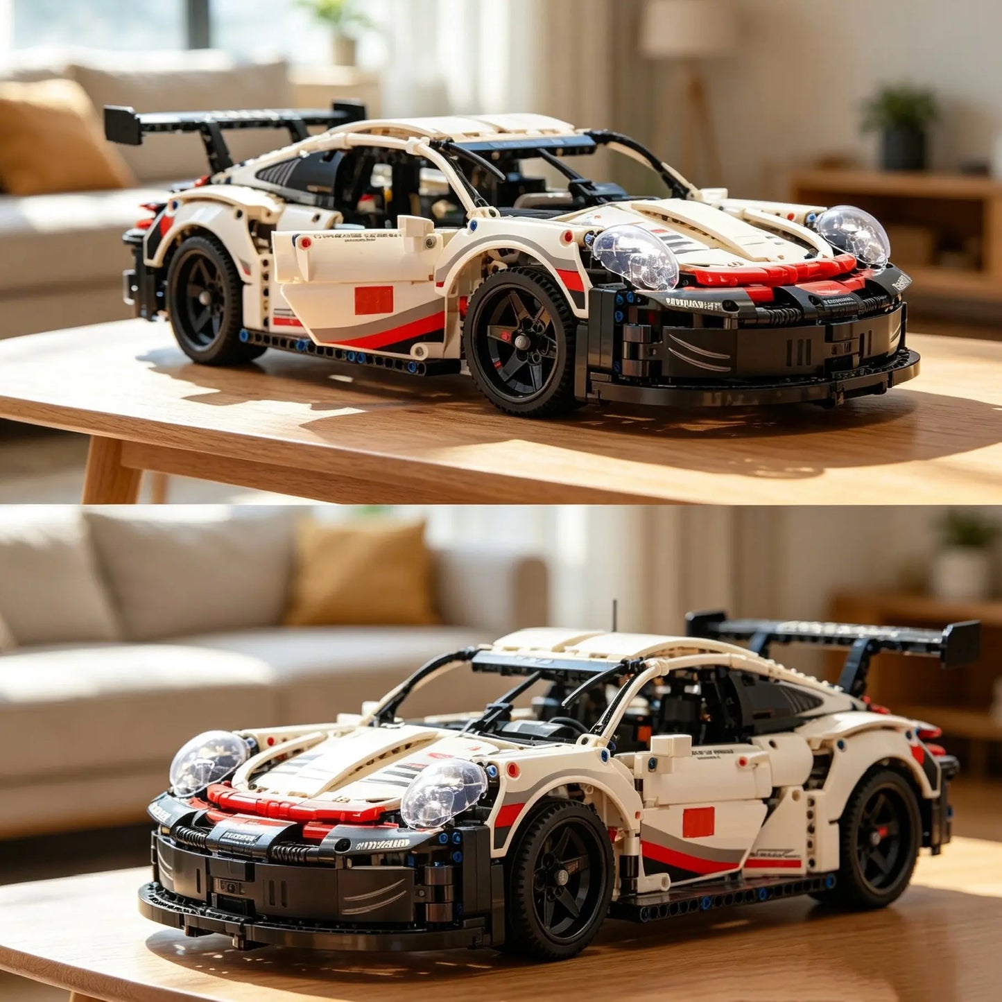 20 inches car building set, 1580 pieces, Race Car Model Kit - Building Set for Adults, Ages 18+ with Realistic Features - Gift for Birthdays #Summervibes