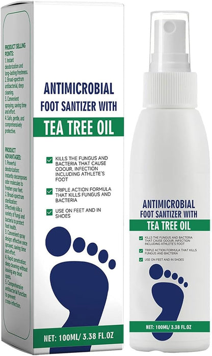 Foot Sanitizer Spray with Tea Tree Oil, Tea Tree Oil Spray for Foot and Nail Sanitizer(BUY MORE SAVE MORE)
