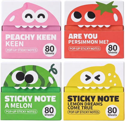 Glitter Sticky Notes, 3x3 Inch Transparent Pull Out Sticky Notes| Clear Translucent Self-Adhesive Sticky Notes for Back to School & Office Supplies