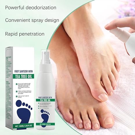 Foot Sanitizer Spray with Tea Tree Oil, Tea Tree Oil Spray for Foot and Nail Sanitizer(BUY MORE SAVE MORE)