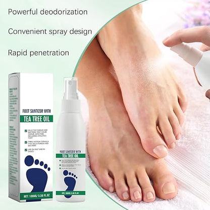 Foot Sanitizer Spray with Tea Tree Oil, Tea Tree Oil Spray for Foot and Nail Sanitizer(BUY MORE SAVE MORE)