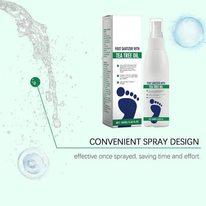 Foot Sanitizer Spray with Tea Tree Oil, Tea Tree Oil Spray for Foot and Nail Sanitizer(BUY MORE SAVE MORE)