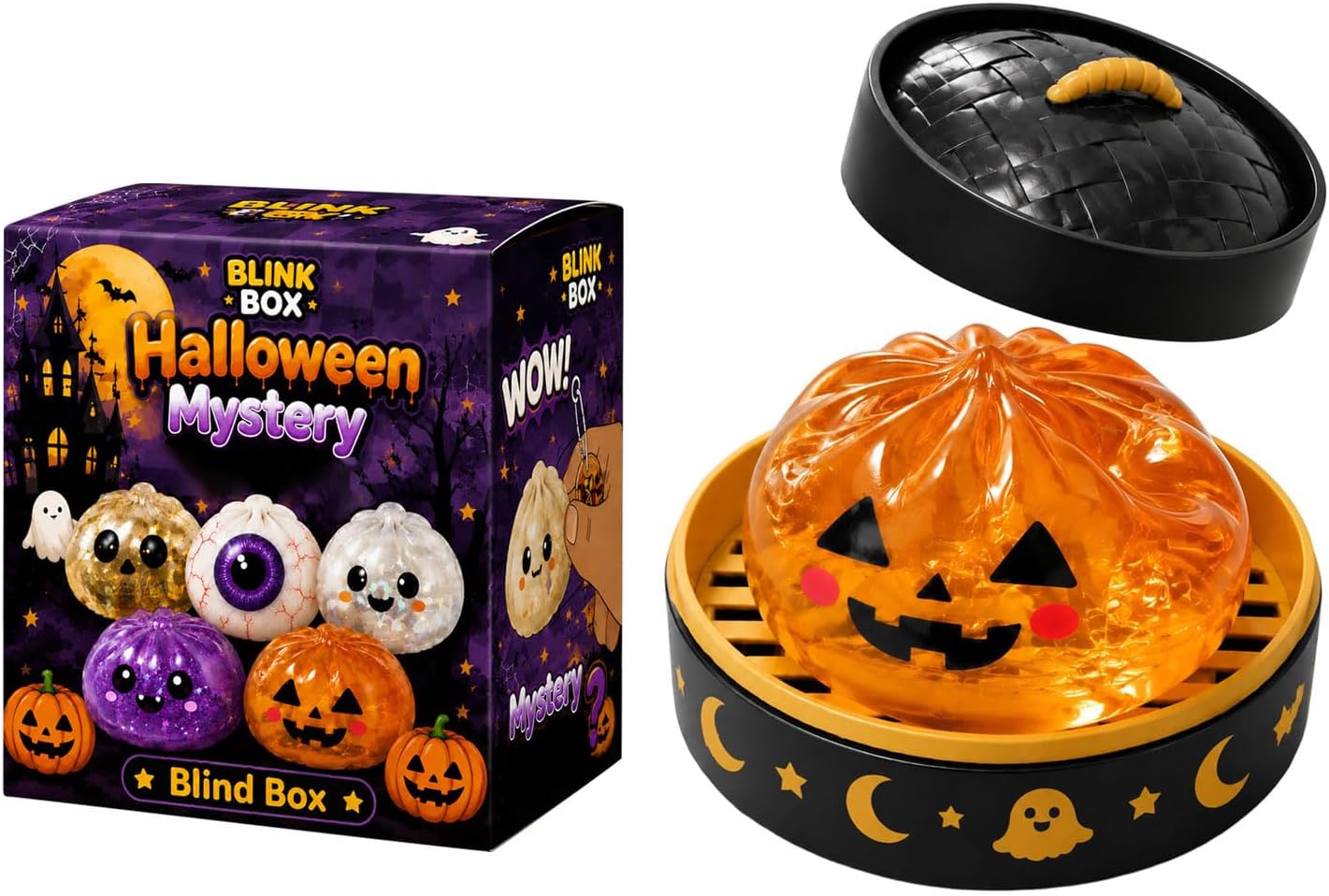 Halloween Gift Steamed Bun Squishy Fidget Toy（BUY MORE SAVE MORE)