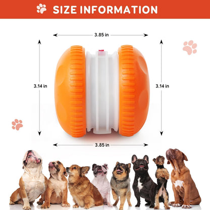 Interactive Dog Ball,Random Path Electric Moving Dogs Toy with Rope