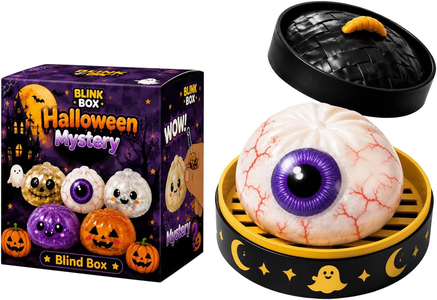Halloween Gift Steamed Bun Squishy Fidget Toy（BUY MORE SAVE MORE)