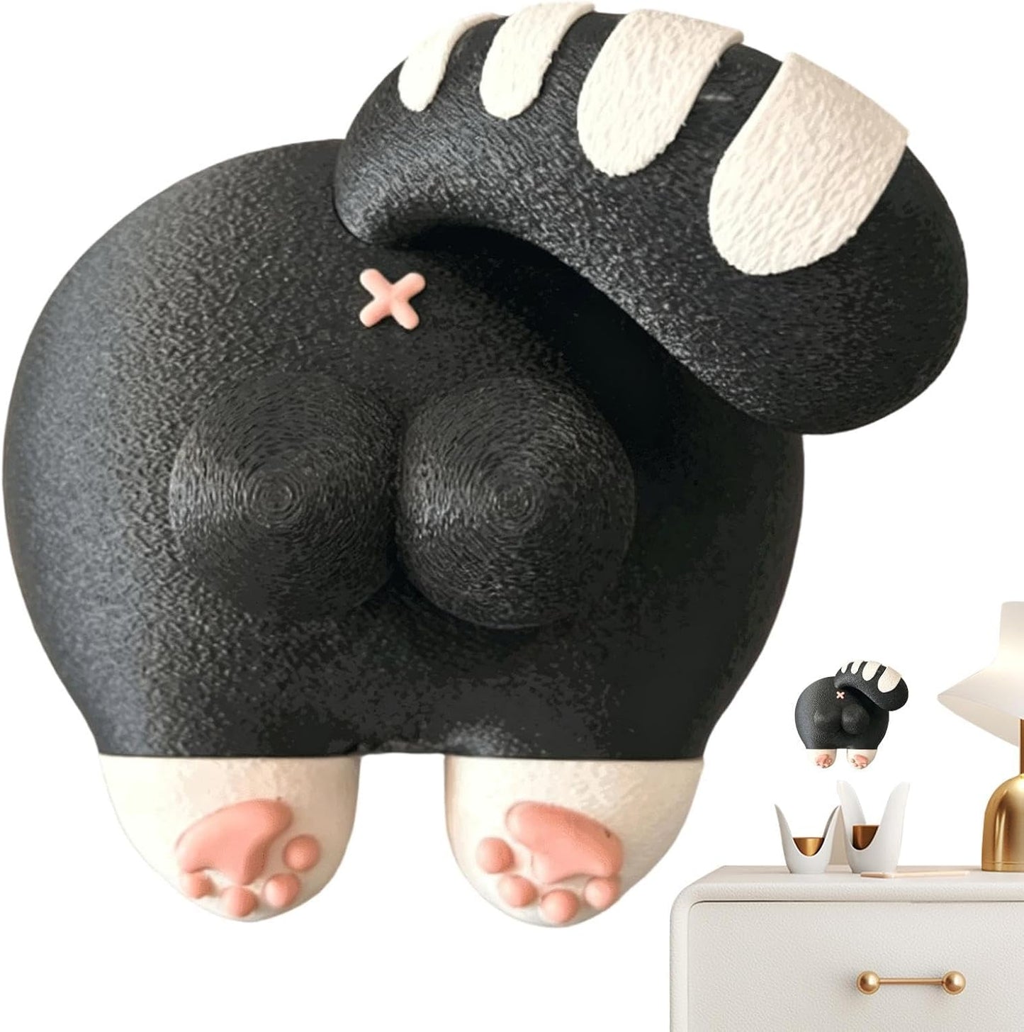 Decorative Light On-Off Plates Funny Cat Butt 3D Printed Decorative