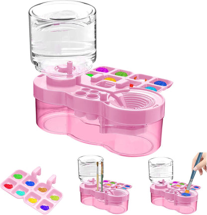 Upgraded Paint Brush Cleaner Tool,Brush Rinser Cup Painting Running Water Circulation Art Supplies