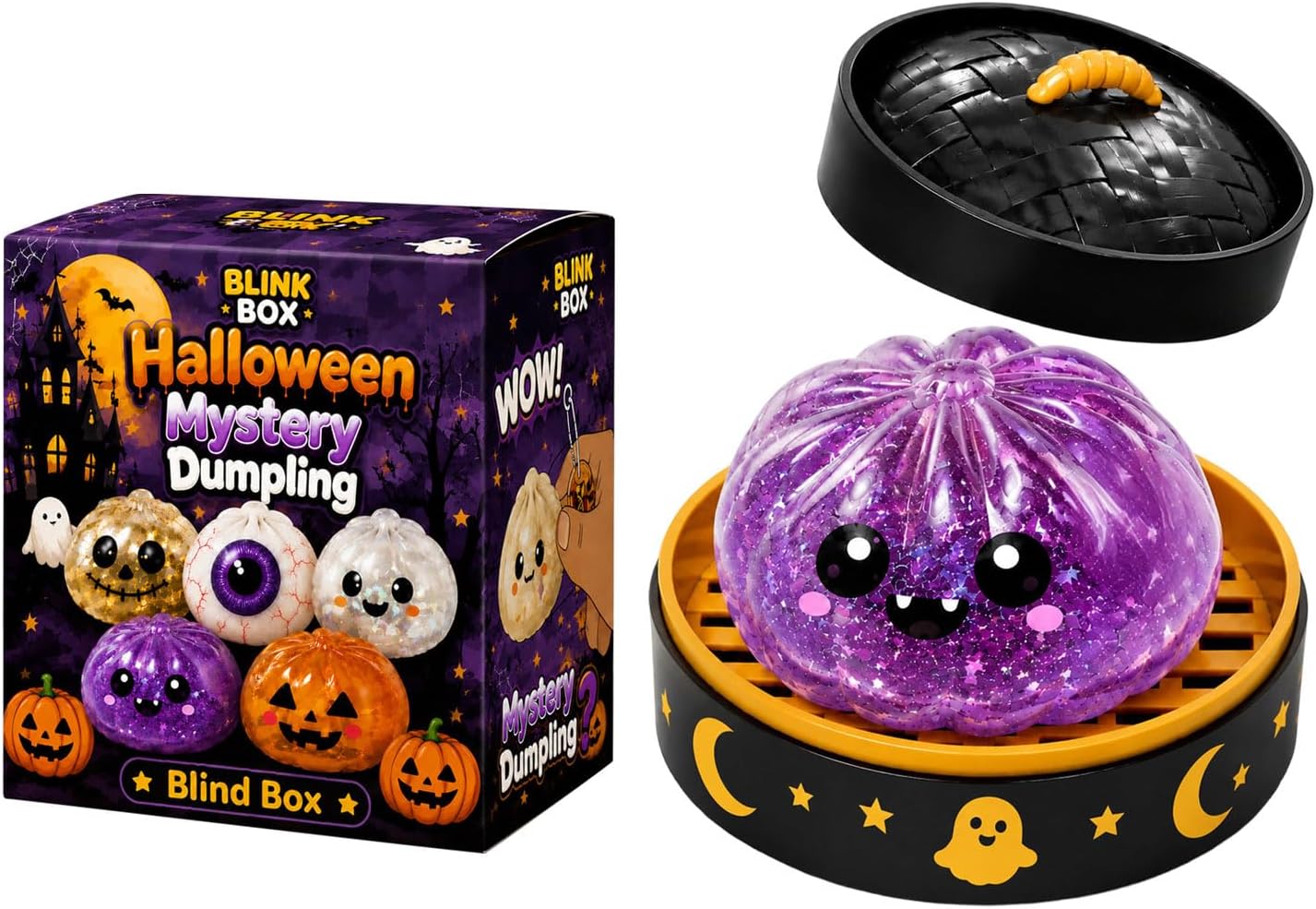 Halloween Gift Steamed Bun Squishy Fidget Toy（BUY MORE SAVE MORE)