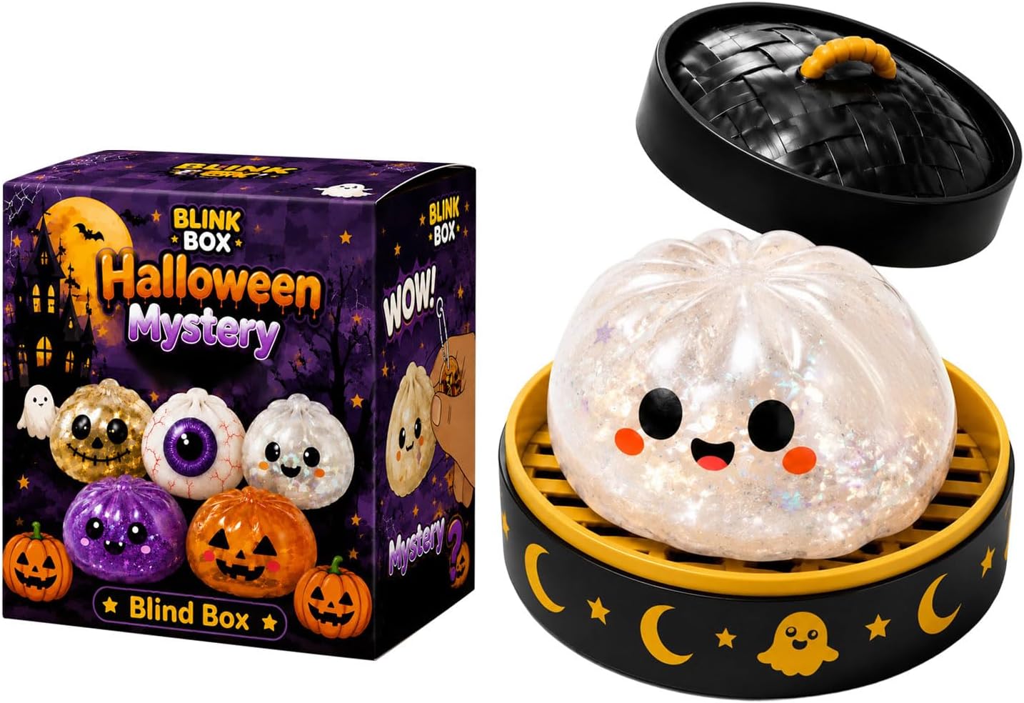 Halloween Gift Steamed Bun Squishy Fidget Toy（BUY MORE SAVE MORE)