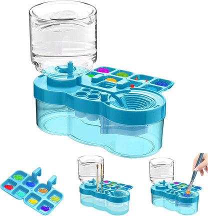 Upgraded Paint Brush Cleaner Tool,Brush Rinser Cup Painting Running Water Circulation Art Supplies