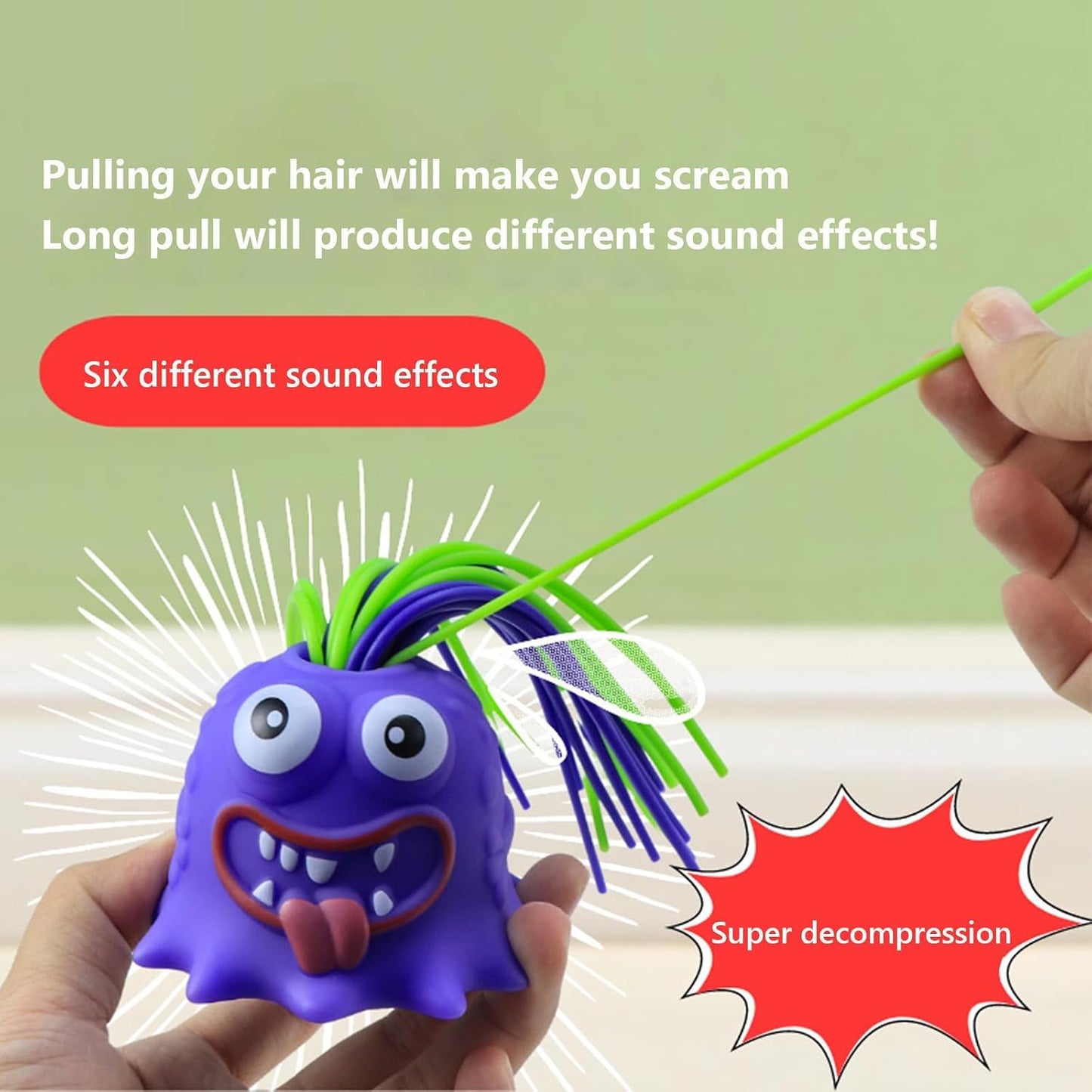 Fatigue Toys Stress Relief Hair Pulling Screaming Monste(❤️Buy 2, save $12.9❤️)