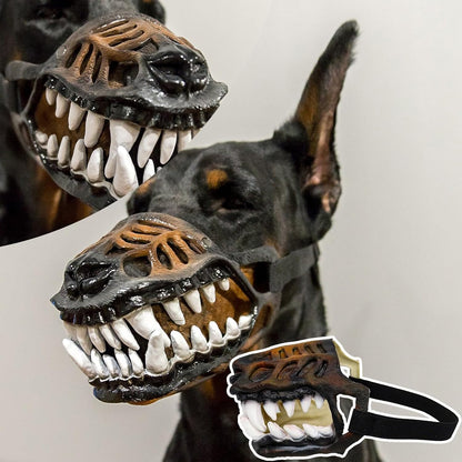 Scary Werewolf Dog Muzzle with LargeTeeth,Hilarious Costume for Halloween