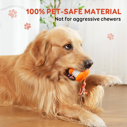 Interactive Dog Ball,Random Path Electric Moving Dogs Toy with Rope