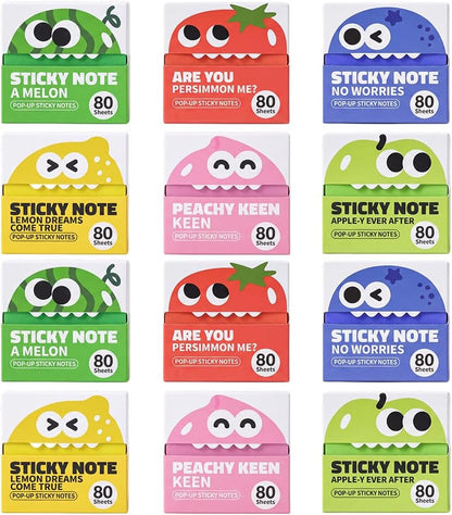 Glitter Sticky Notes, 3x3 Inch Transparent Pull Out Sticky Notes| Clear Translucent Self-Adhesive Sticky Notes for Back to School & Office Supplies
