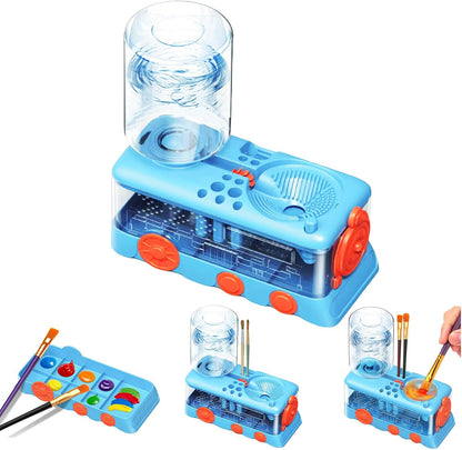 Upgraded Paint Brush Cleaner Tool,Brush Rinser Cup Painting Running Water Circulation Art Supplies