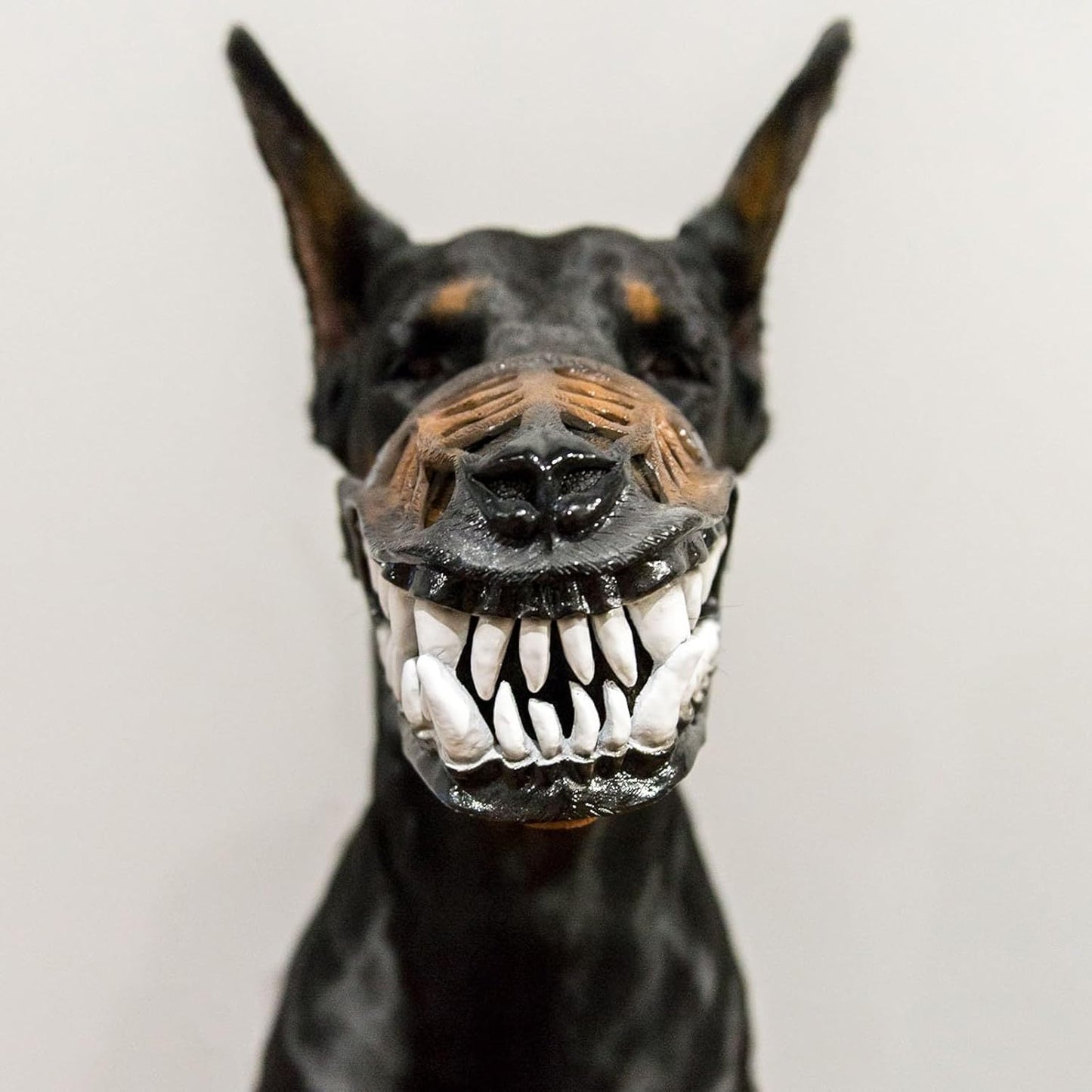 Scary Werewolf Dog Muzzle with LargeTeeth,Hilarious Costume for Halloween