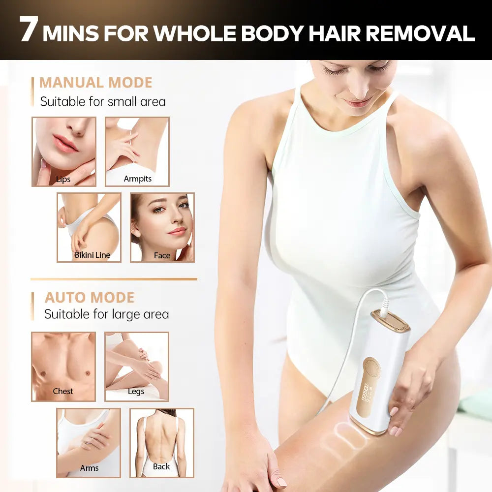 Hair Removal Device - 3-in-1, 999900 Flashes