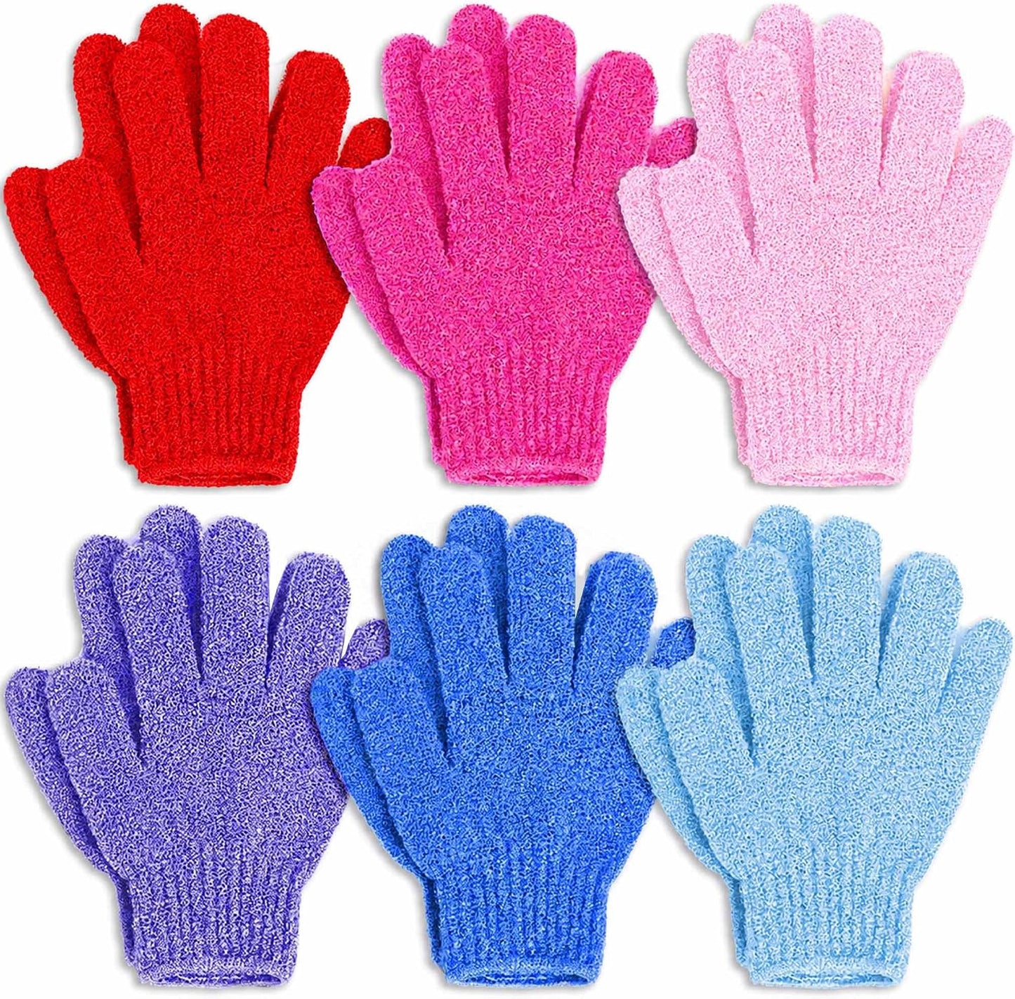 Exfoliating Gloves, Dead Skin Remover, Exfoliate Bath Shower Gloves, Moroccan Hand Body Scrub Mitt