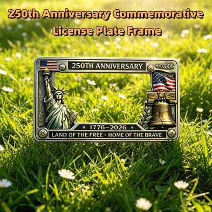250th Anniversary Commemorative License Plate Frame, Fits Standard (1pc)
