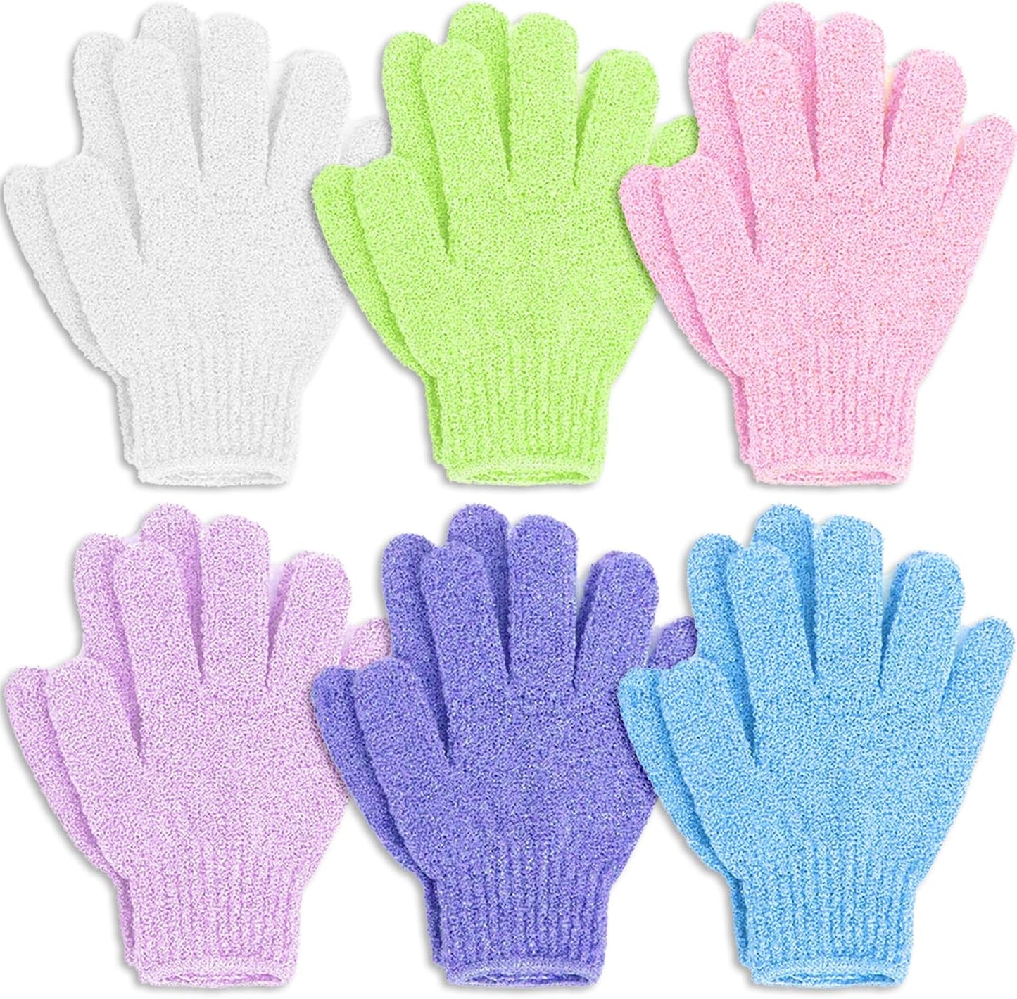 Exfoliating Gloves, Dead Skin Remover, Exfoliate Bath Shower Gloves, Moroccan Hand Body Scrub Mitt