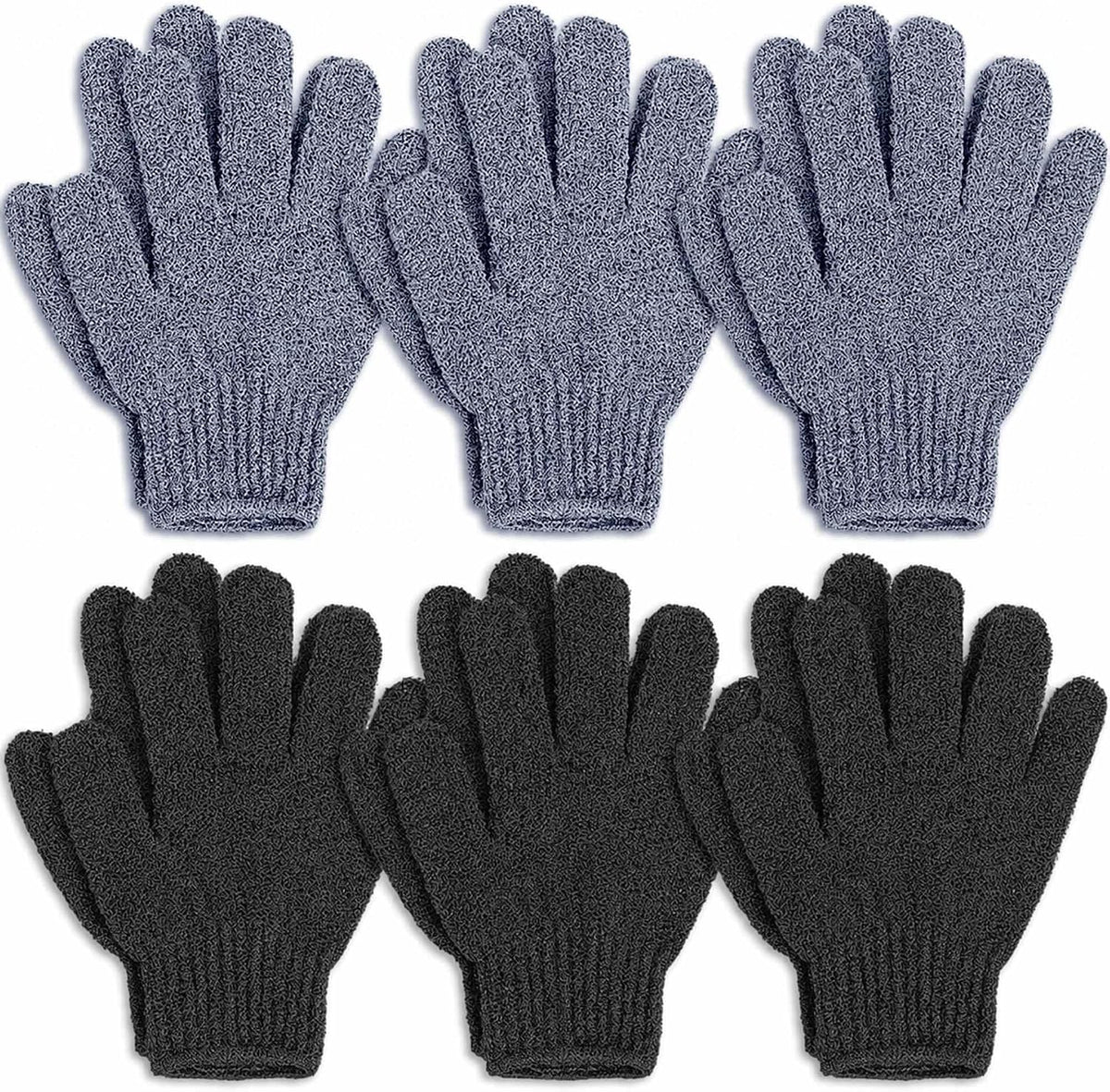 Exfoliating Gloves, Dead Skin Remover, Exfoliate Bath Shower Gloves, Moroccan Hand Body Scrub Mitt